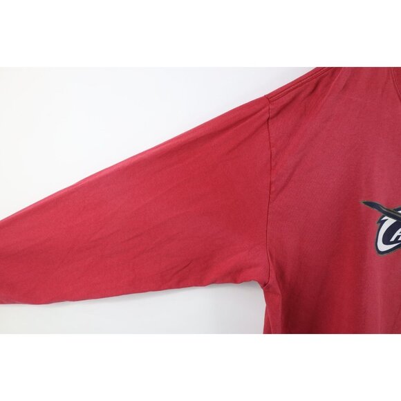 Vintage Adidas Mens 2XL Faded Cleveland Cavaliers Basketball Long Sleeve T-Shirt - Picture 8 of 13